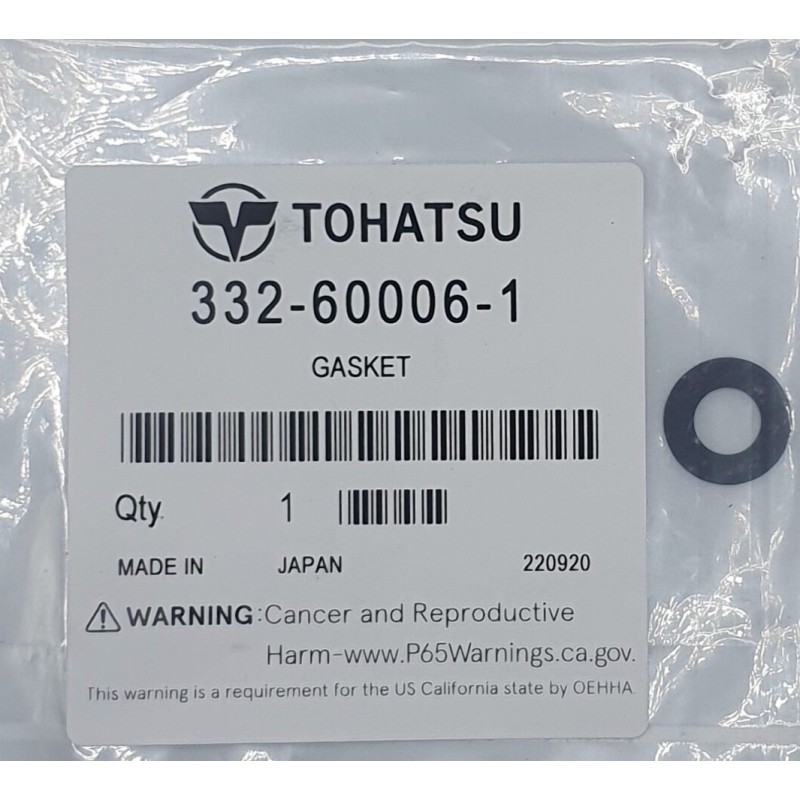 GASKET, DRAIN PLUG | 332-60006-1