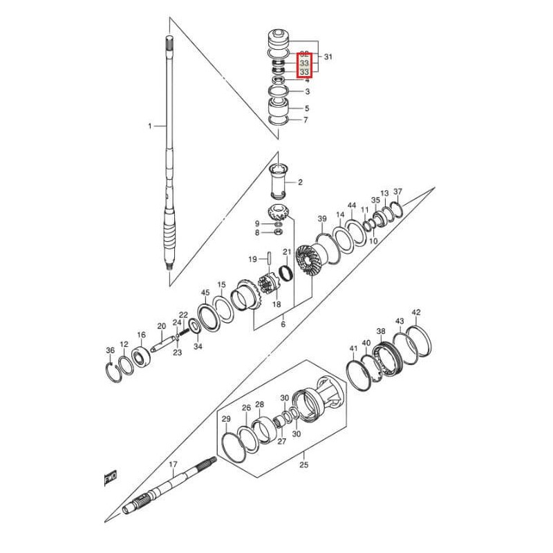 OIL SEAL, SHAFT DRIVE | 09282-24008
