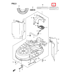 LABEL, RING GEAR COVER | 61494-96J00
