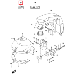 LABEL, RING GEAR COVER | 61494-96J11