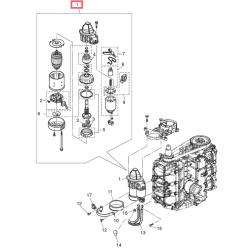 STARTER MOTOR ASSY (used) |...