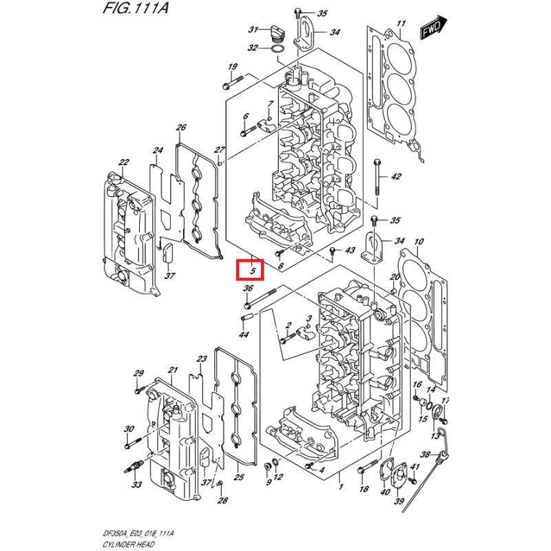 CYLINDER HEAD "PORT" | 11103-98L20
