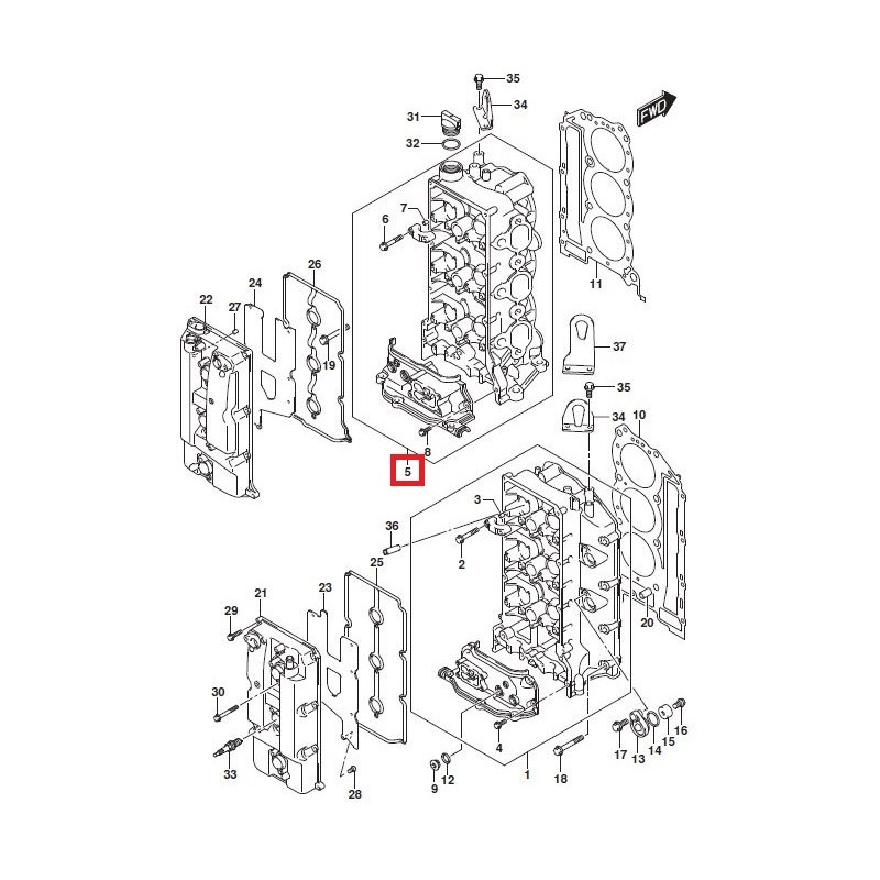 CYLINDER HEAD "PORT" | 11103-98J10