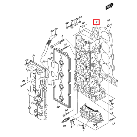 GASKET, CYL HEAD | 11141-96L00