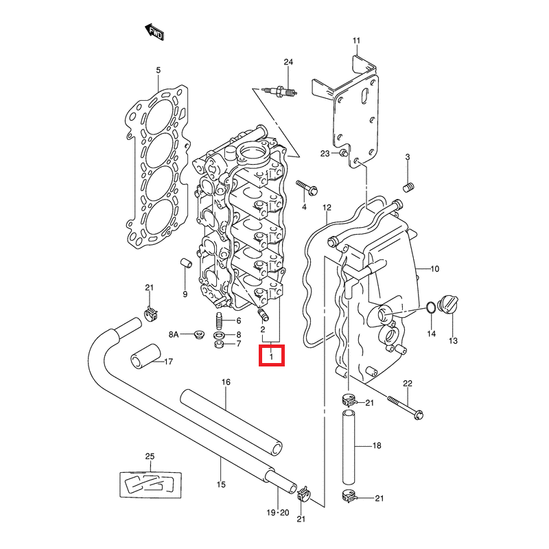 CYLINDER HEAD | 11100-99E07