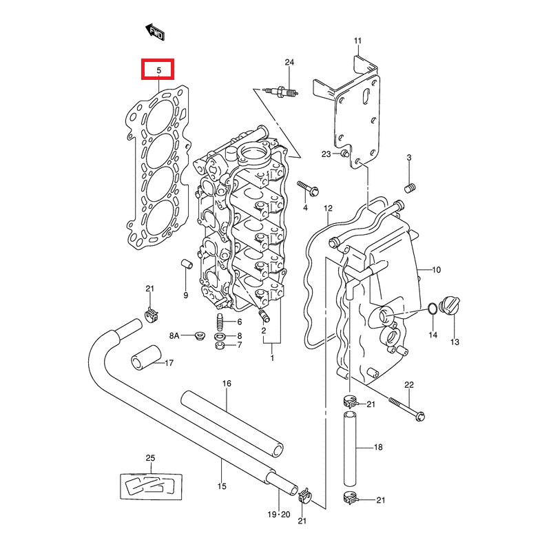 GASKET, CYL HEAD | 11141-99E01