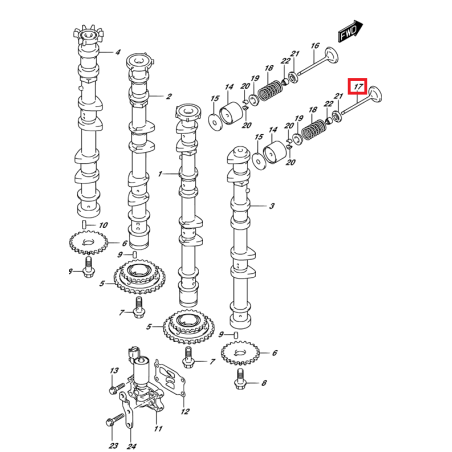 Exhaust Valve 12915-98L00