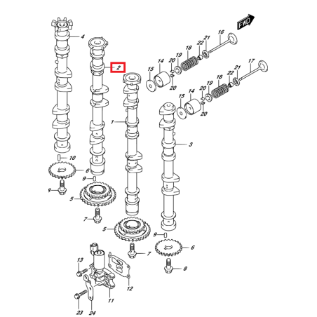 Port Intake Camshaft 12705-98L00