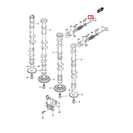 INTAKE VALVE | 12911-98J00