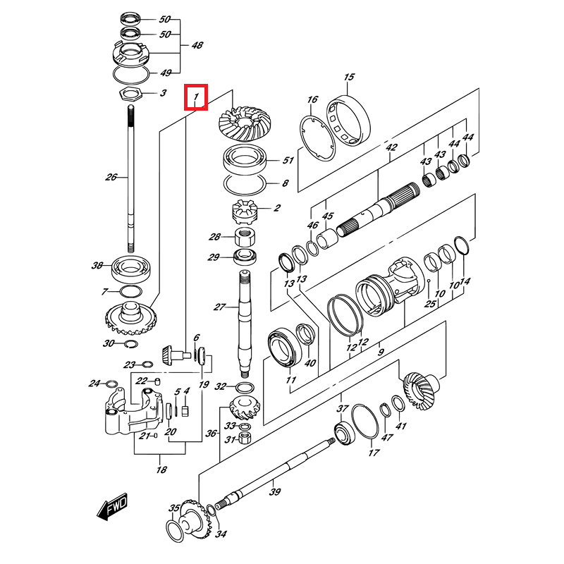 Reverse Gear Set