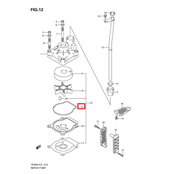 O-RING, ΑΝΛΙΑΣ ΝΕΡΟΥ | 17416-95J00