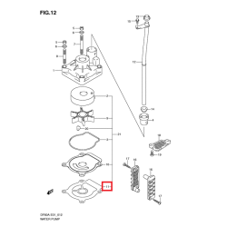 GASKET, WATER PUMP | 17472-96304