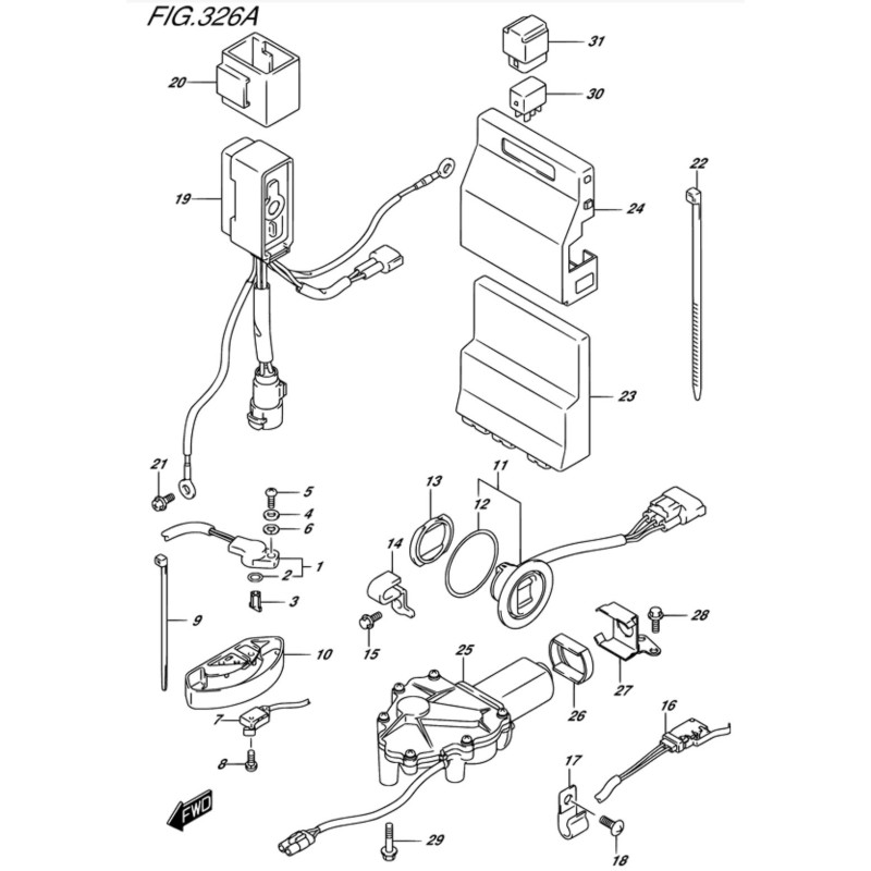 PTT SWITCH / ENGINE CONTROL UNIT